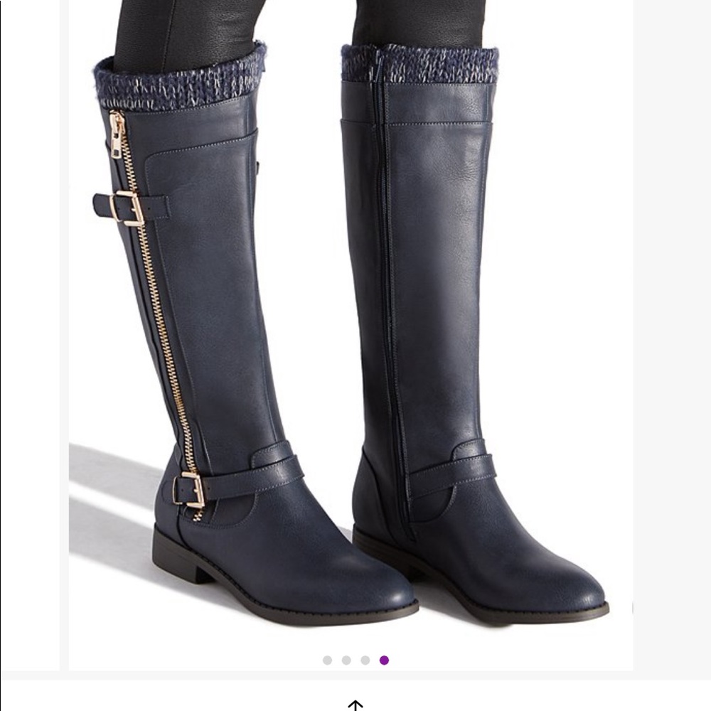 Navy Rosalee Boots